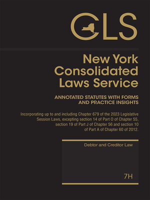 cover image of New York Consolidated Laws Service